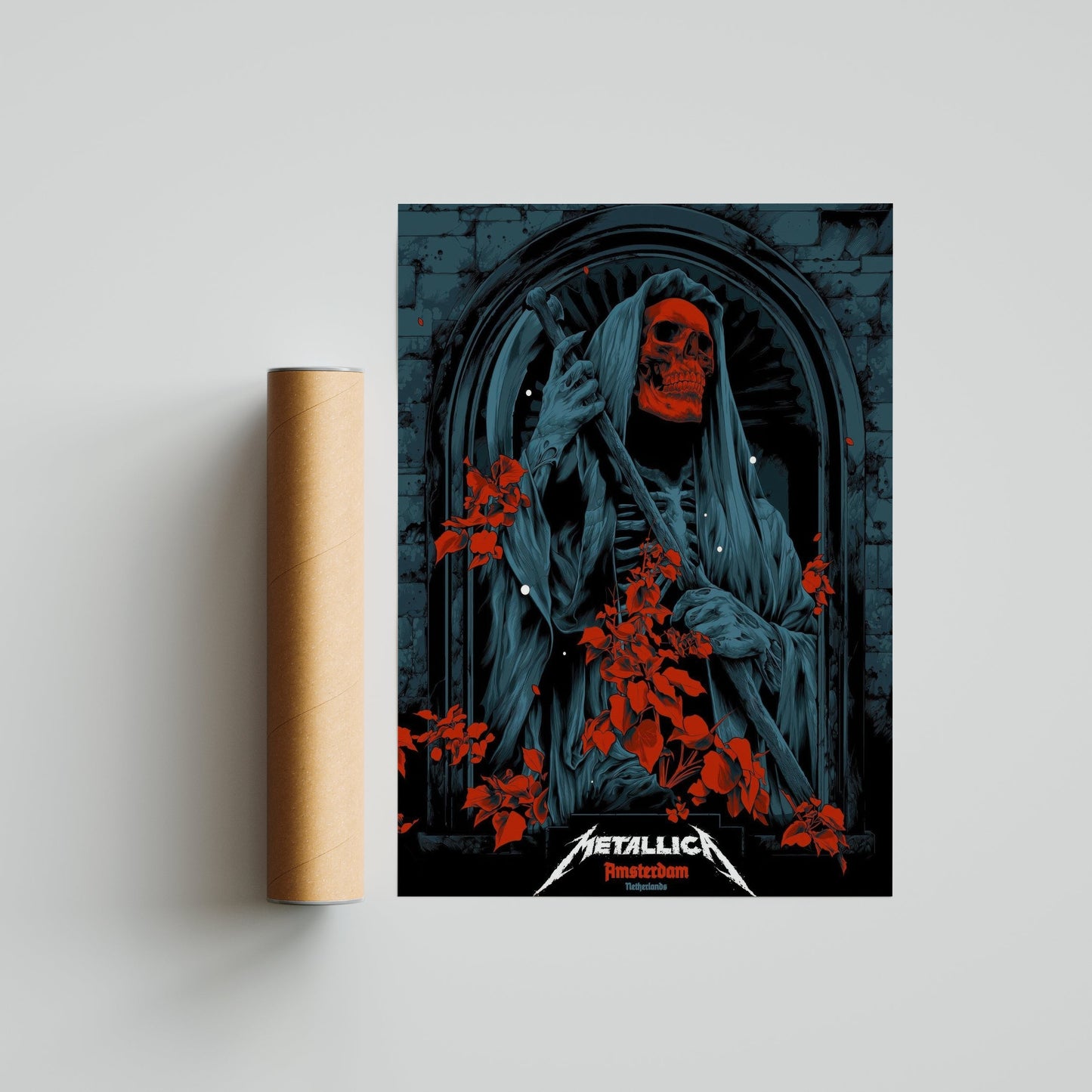 Metallica - Red Roses Poster