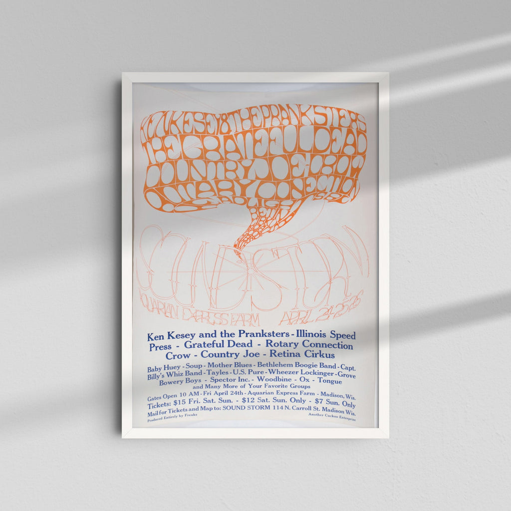 Psychedelic Poster - Orange Type