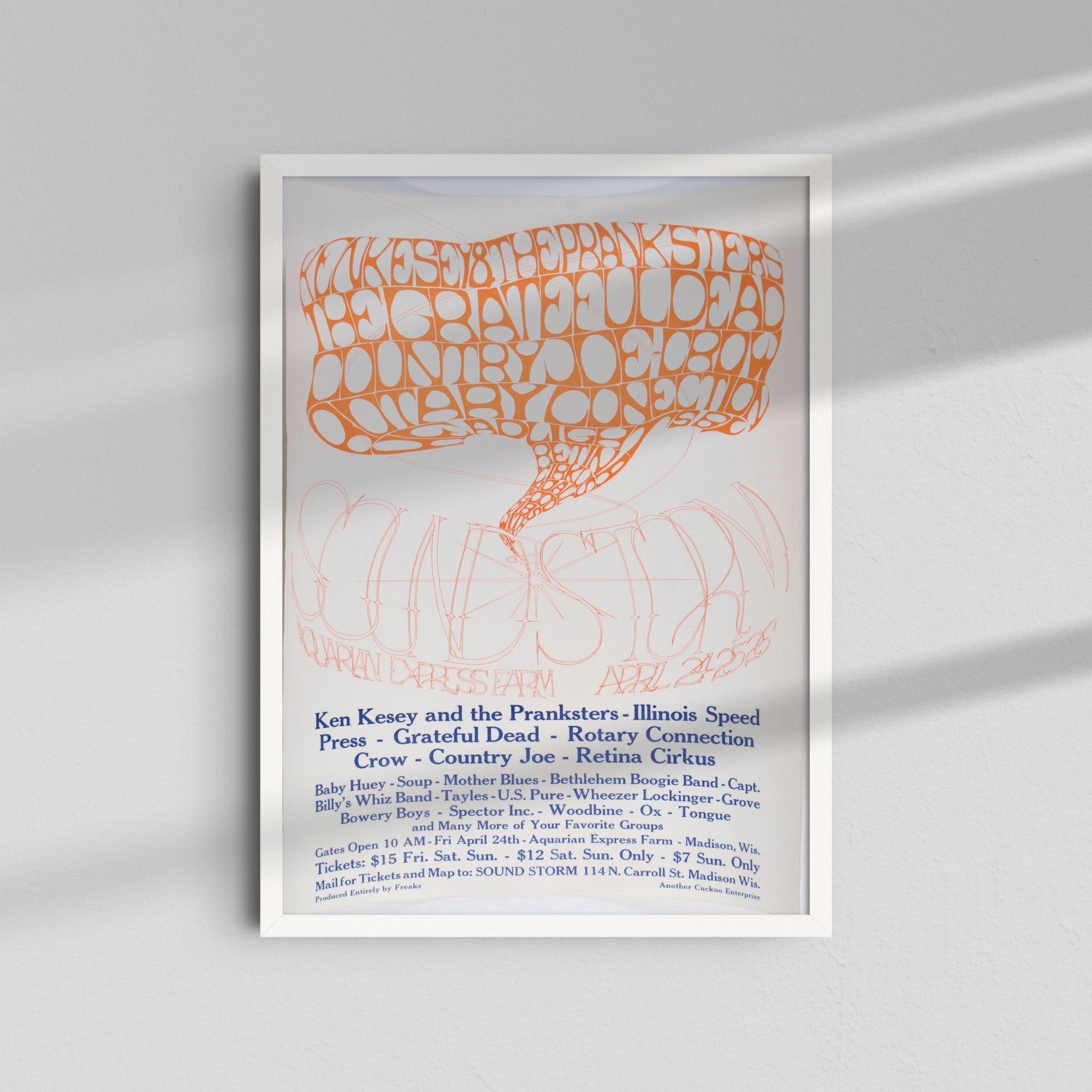 Psychedelic Poster - Orange Type