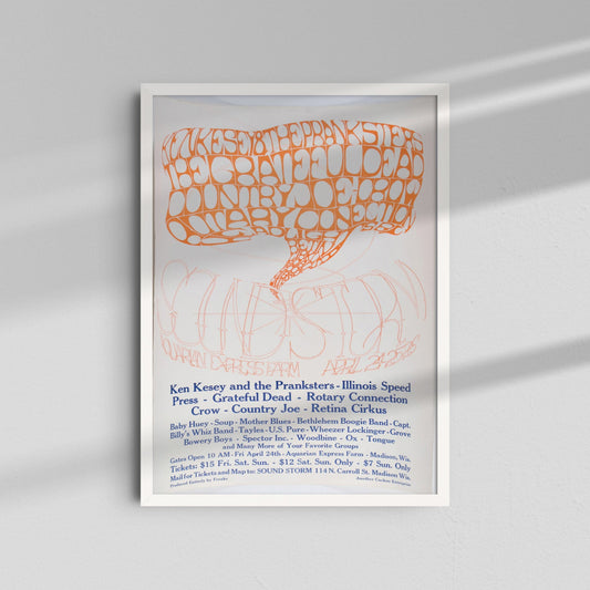 Psychedelic Poster - Orange Type