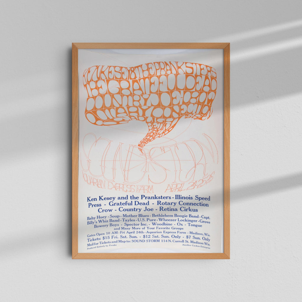 Psychedelic Poster - Orange Type