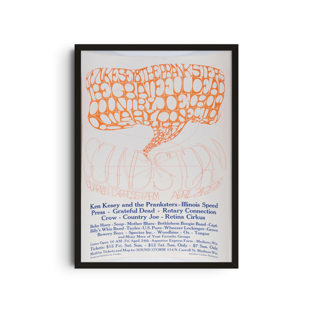 Psychedelic Poster - Orange Type