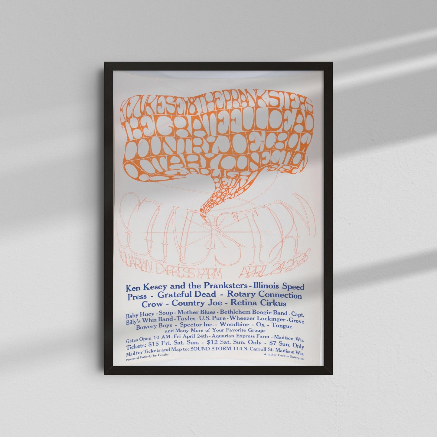 Psychedelic Poster - Orange Type