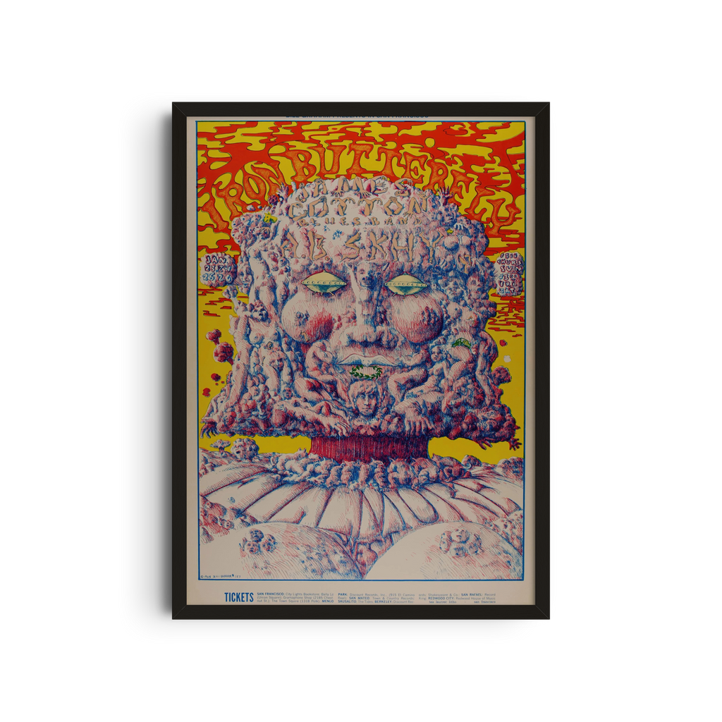 Psychedelic Face Poster - Trippy Colors