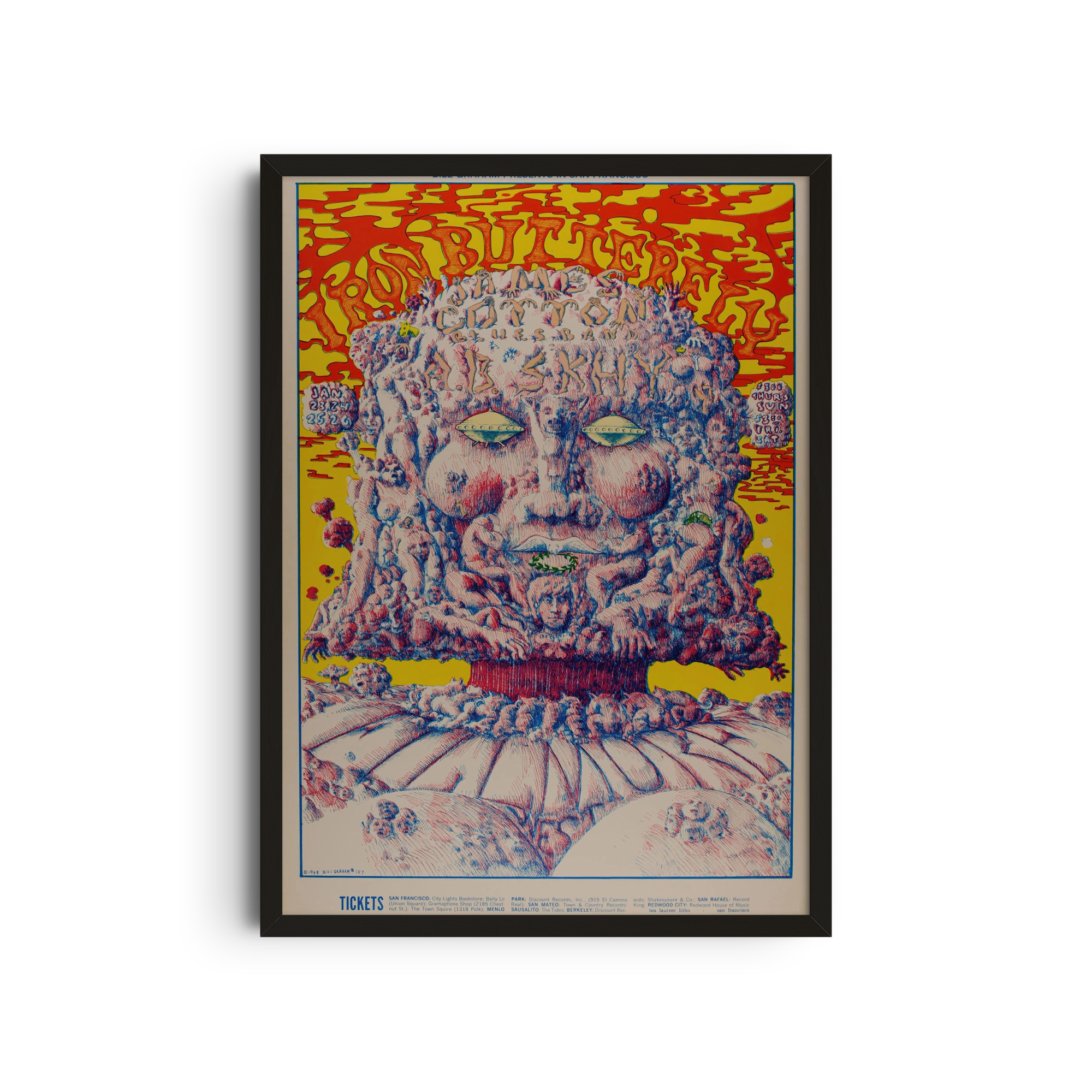 Psychedelic Face Poster - Trippy Colors