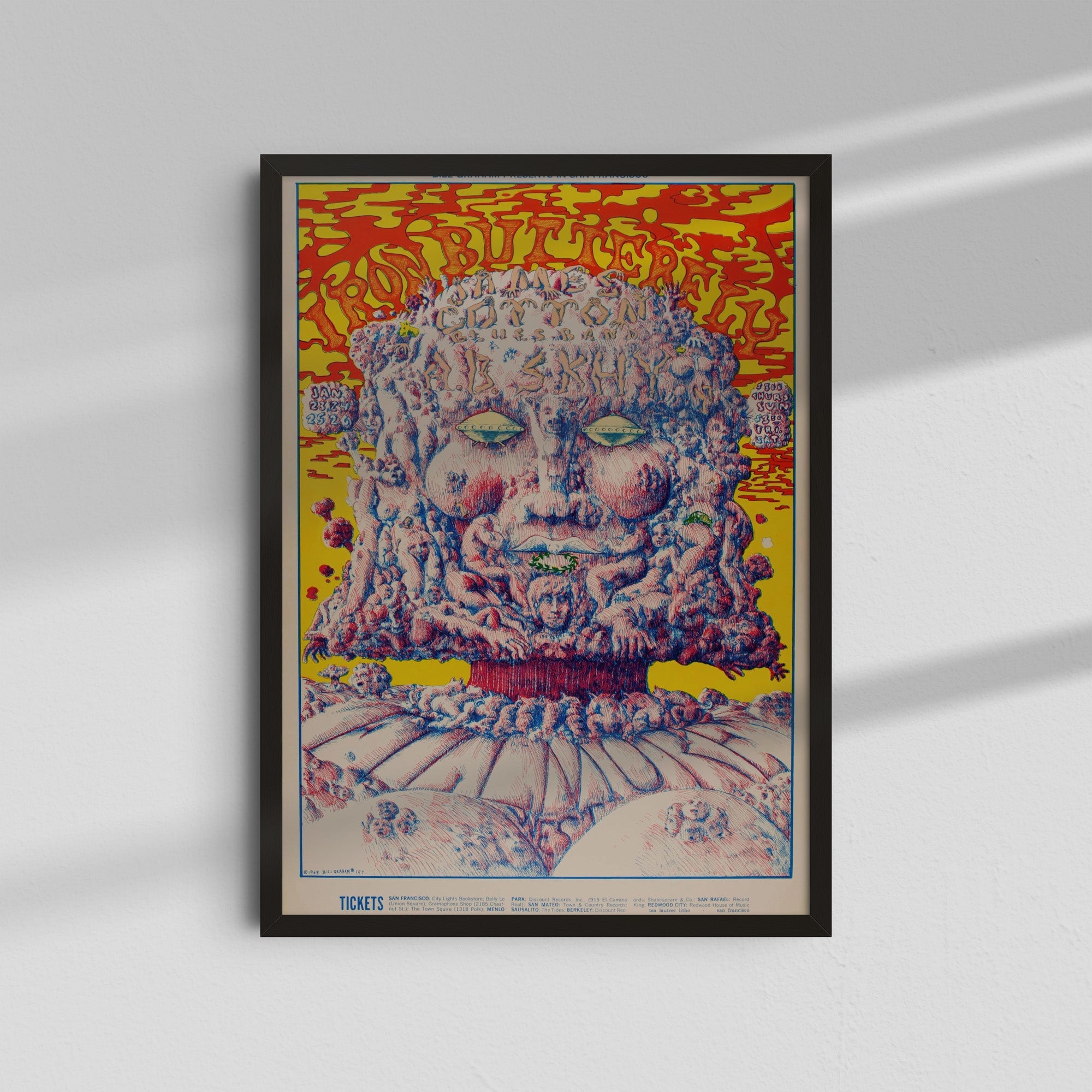 Psychedelic Face Poster - Trippy Colors