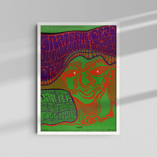 Psychedelic Green Red Poster
