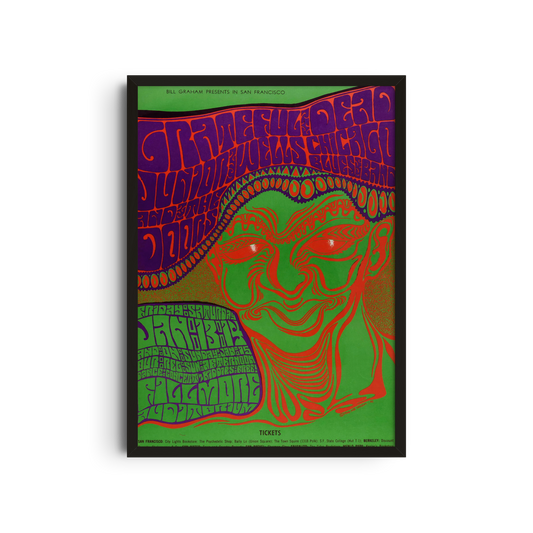 Psychedelic Green Red Poster