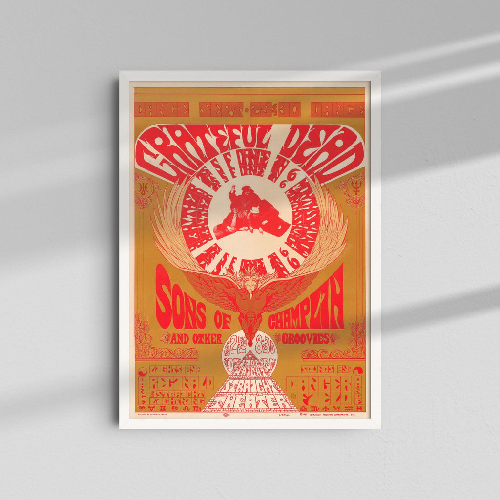 Grateful Dead - Red Dove Poster