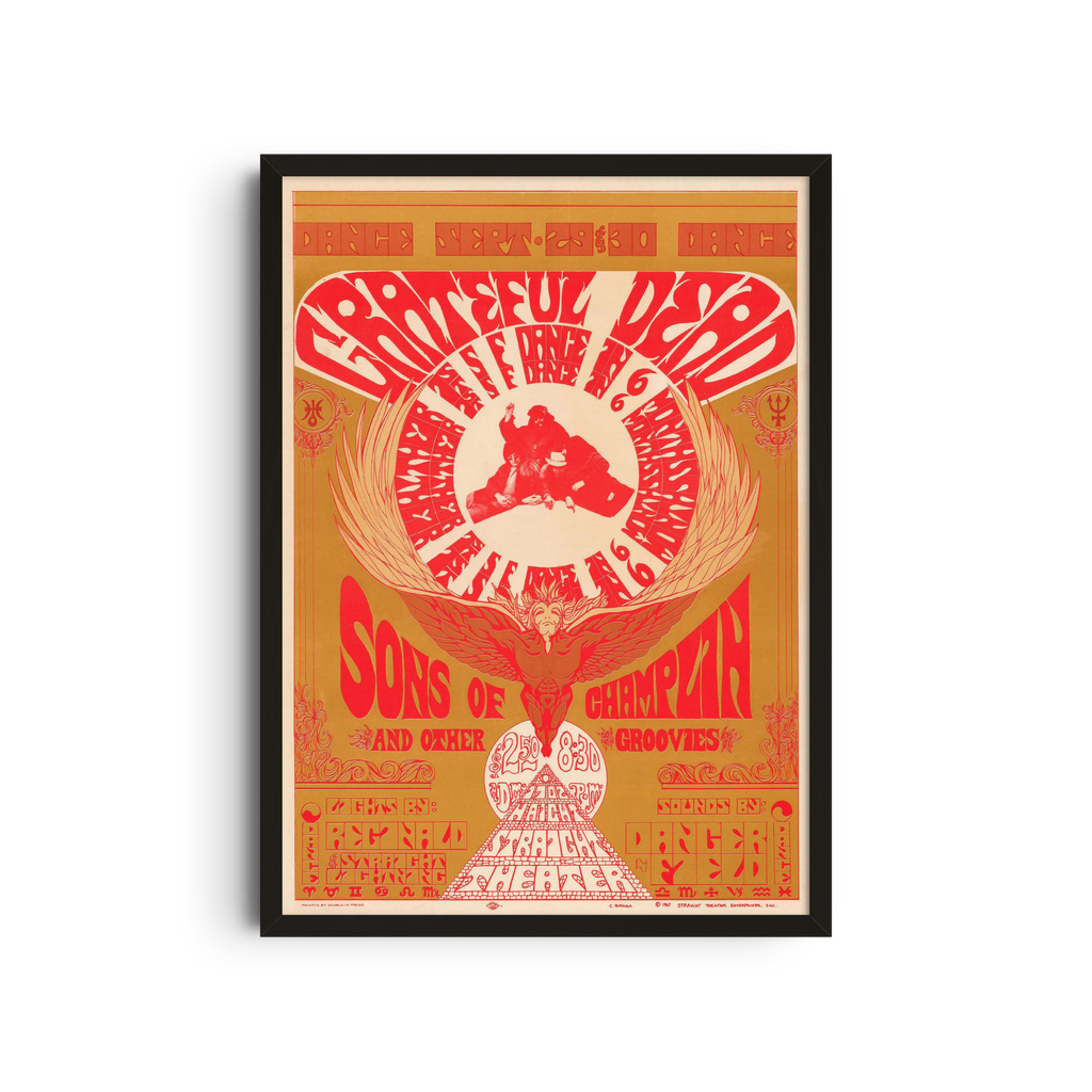 Grateful Dead - Red Dove Poster