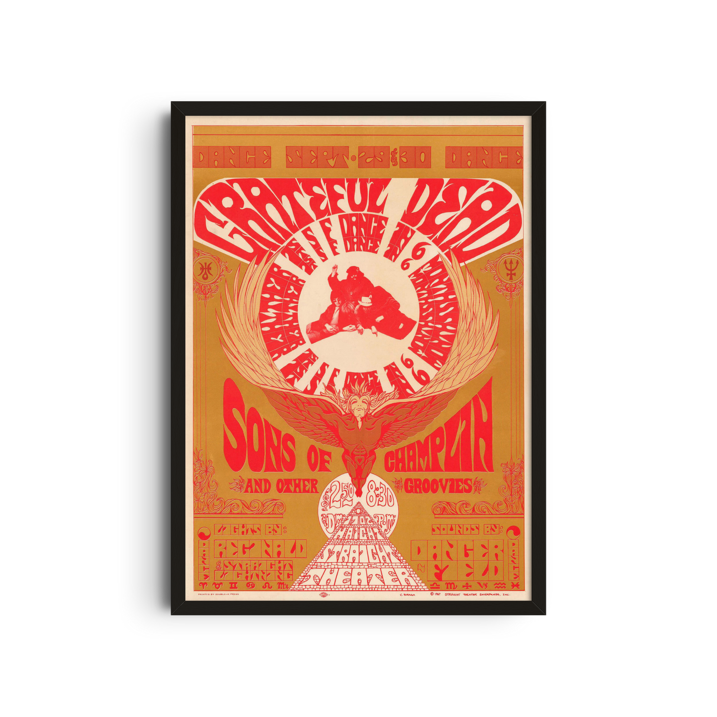 Grateful Dead - Red Dove Poster