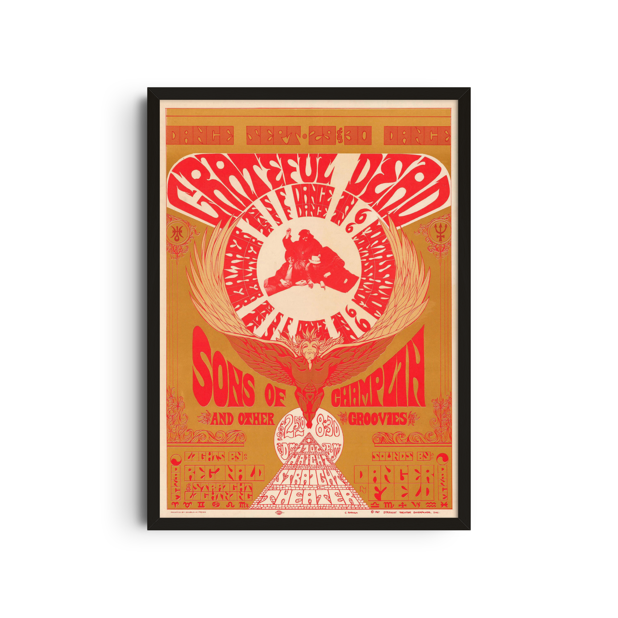 Grateful Dead - Red Dove Poster