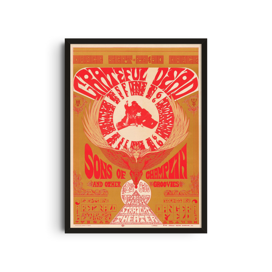 Grateful Dead - Red Dove Poster