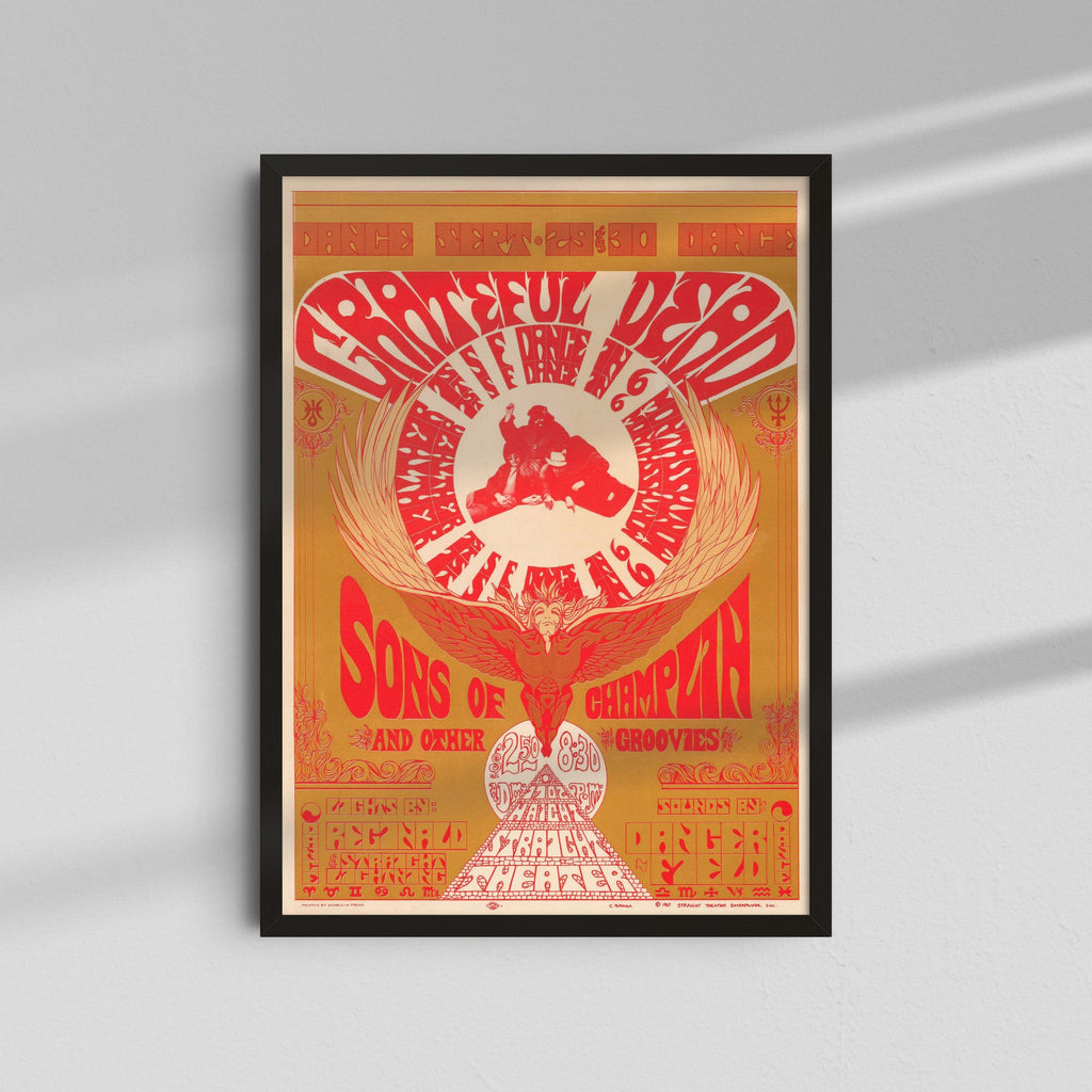 Grateful Dead - Red Dove Poster