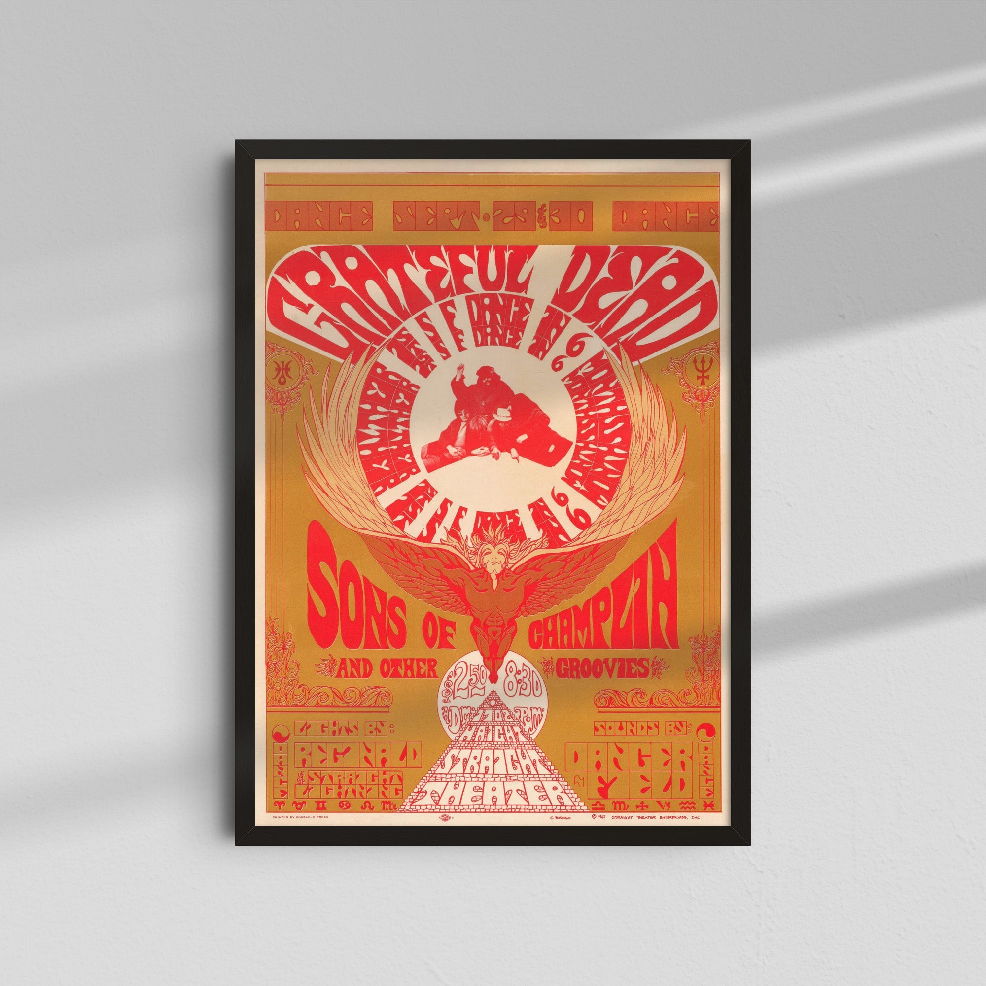 Grateful Dead - Red Dove Poster