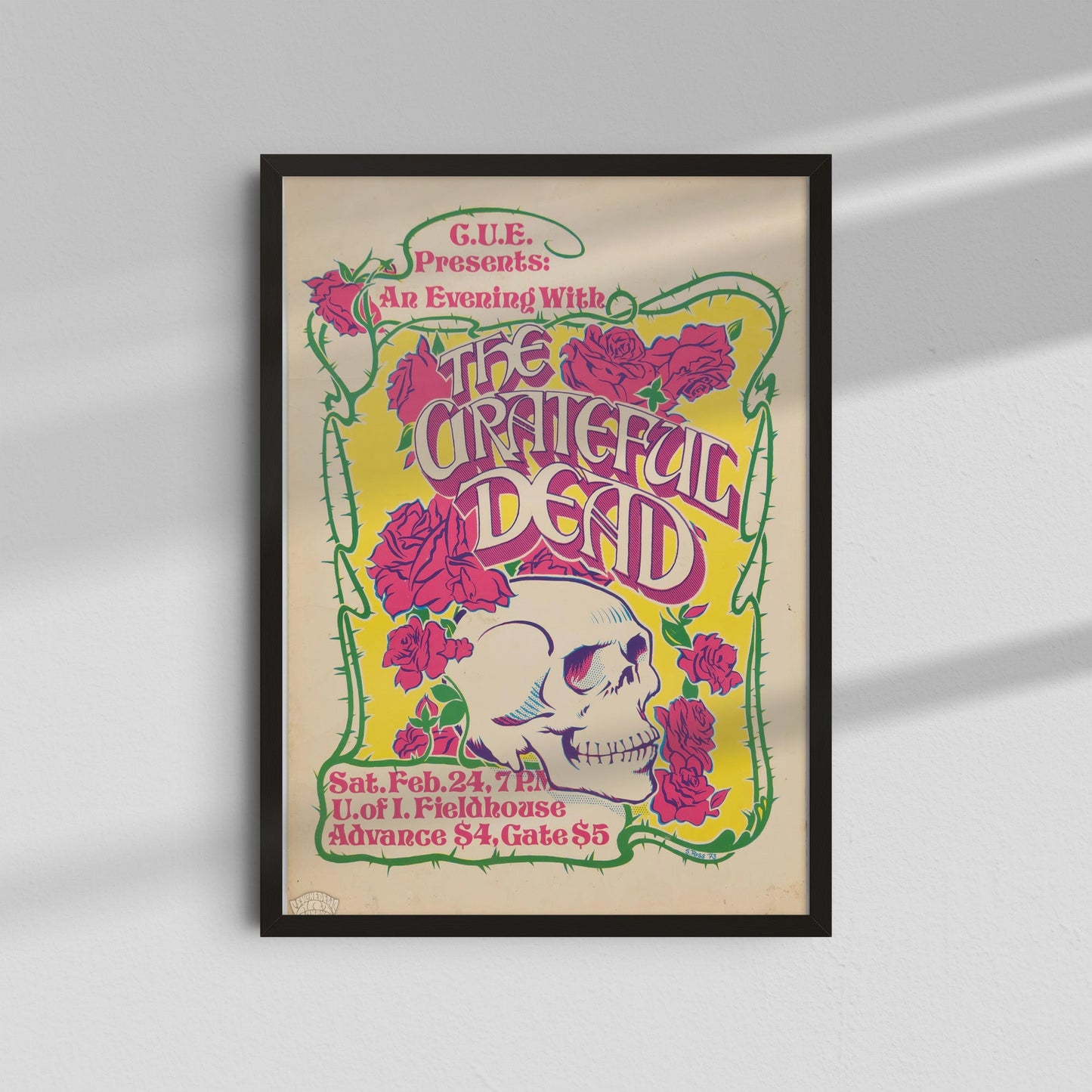 Grateful Dead - Pink Roses Poster