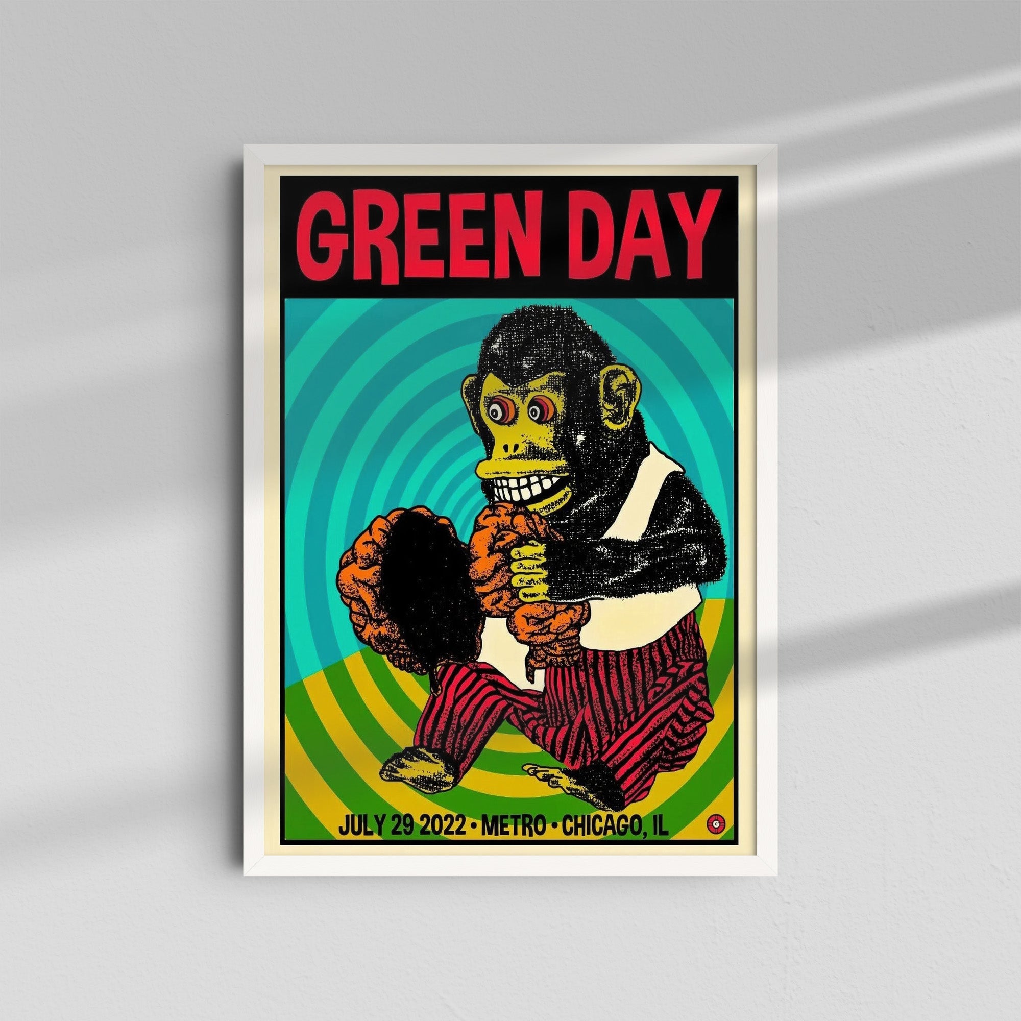 Green Day - Monkey Poster