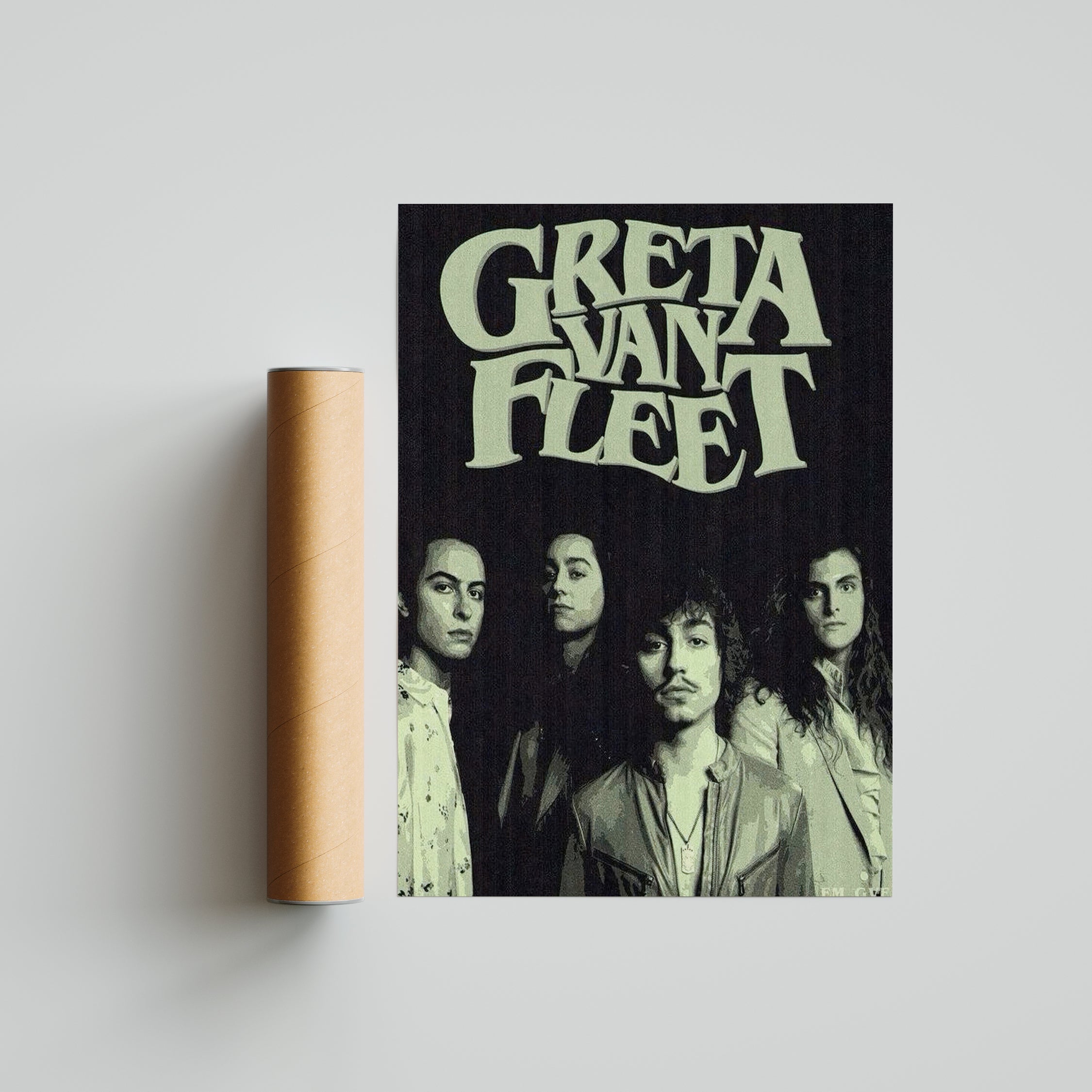 Greta Van Fleet - Black & White Portrait