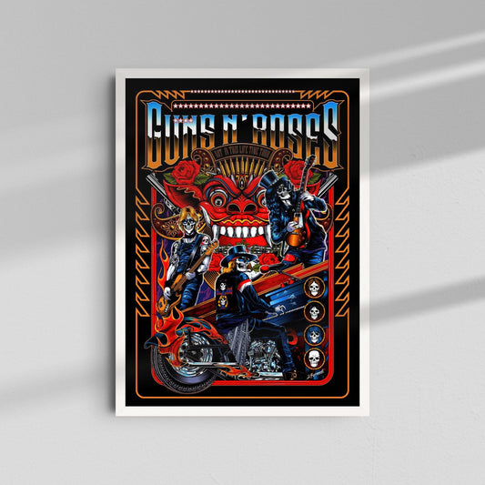 Guns N' Roses - Motorcycle Poster