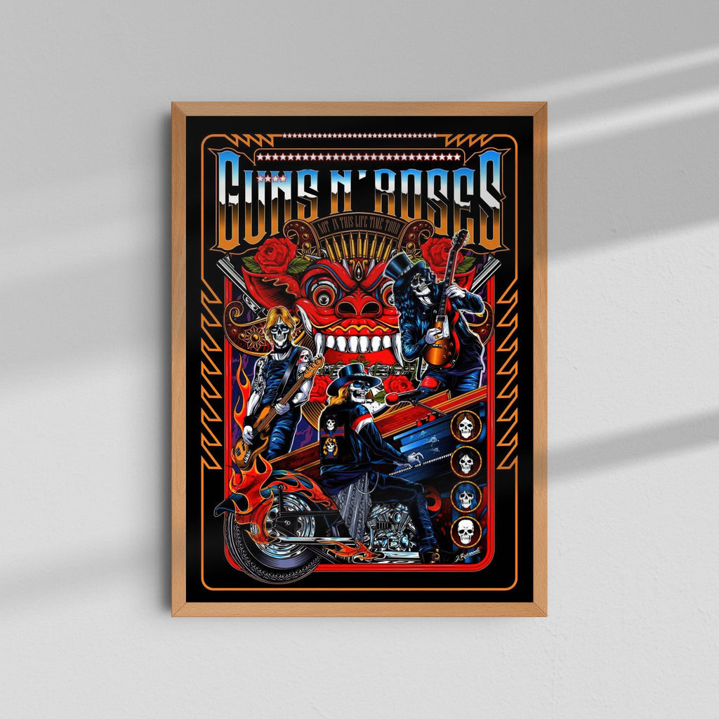 Guns N' Roses - Motorcycle Poster