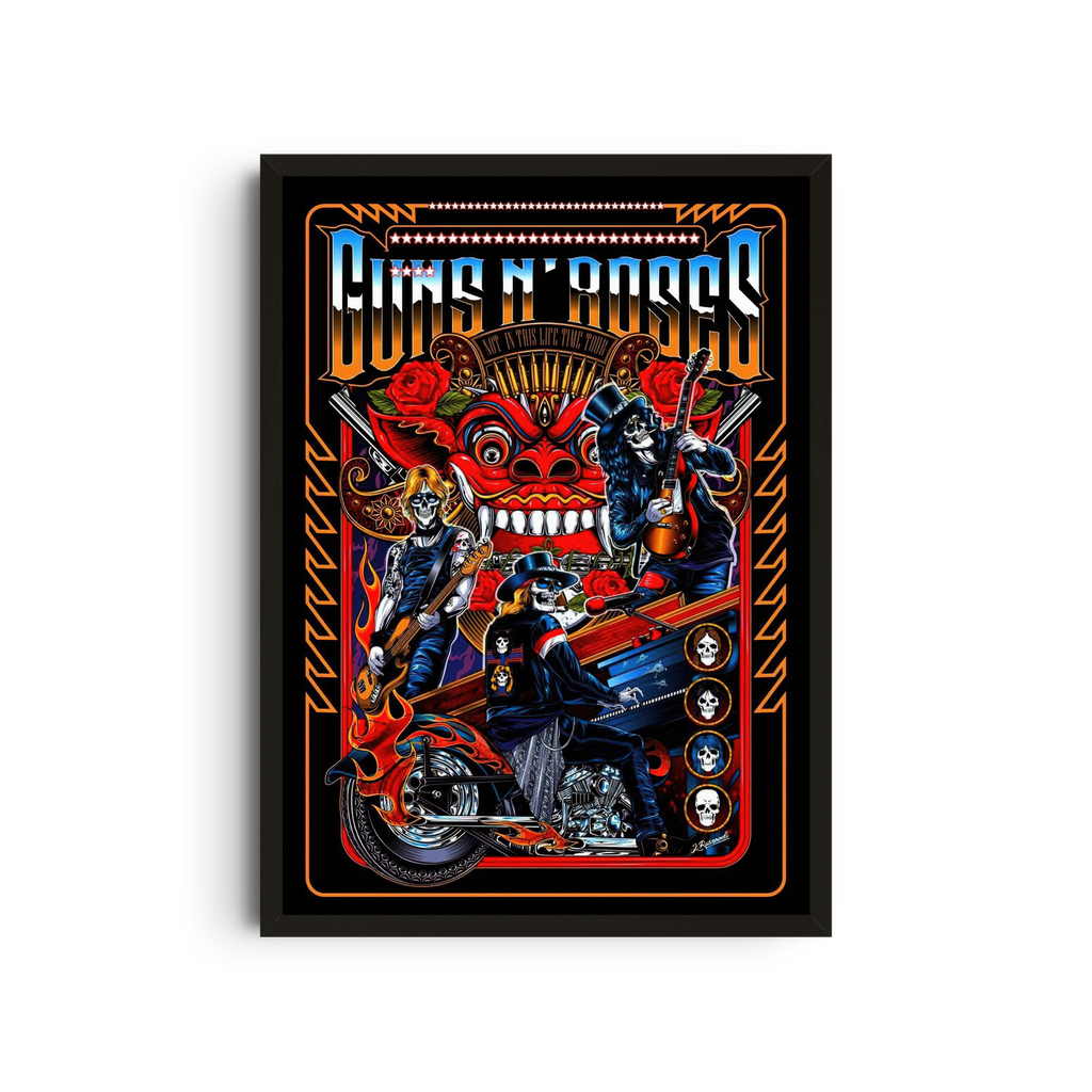 Guns N' Roses - Motorcycle Poster
