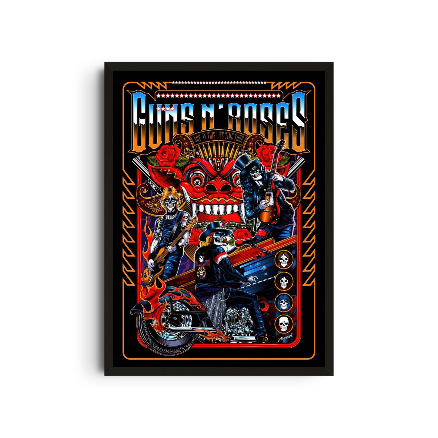 Guns N' Roses - Motorcycle Poster