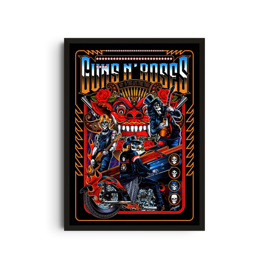 Guns N' Roses - Motorcycle Poster