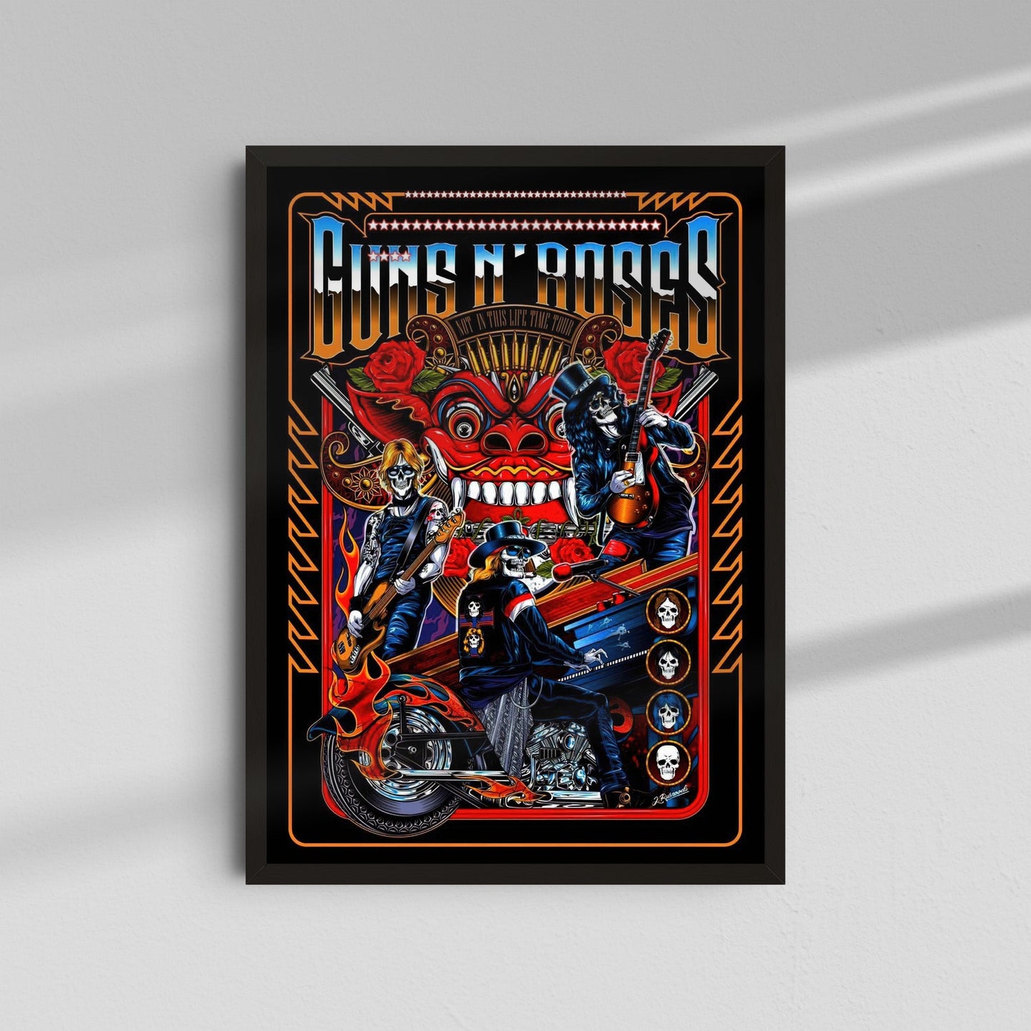 Guns N' Roses - Motorcycle Poster
