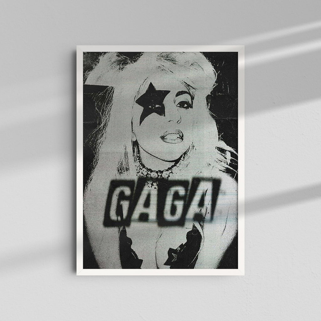 Lady Gaga - Black & White Poster