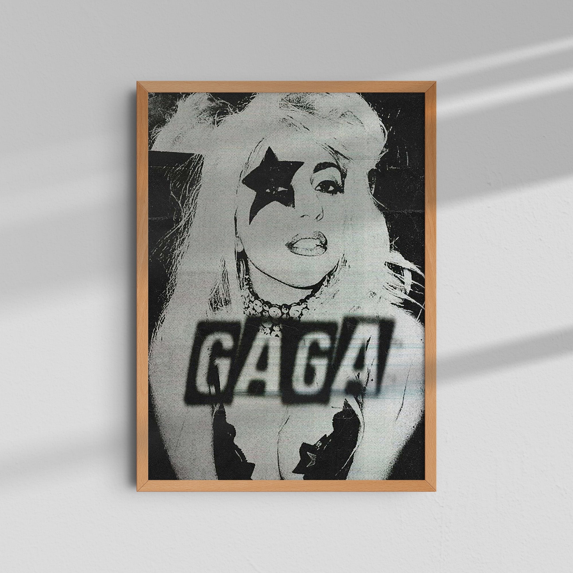 Lady Gaga - Black & White Poster