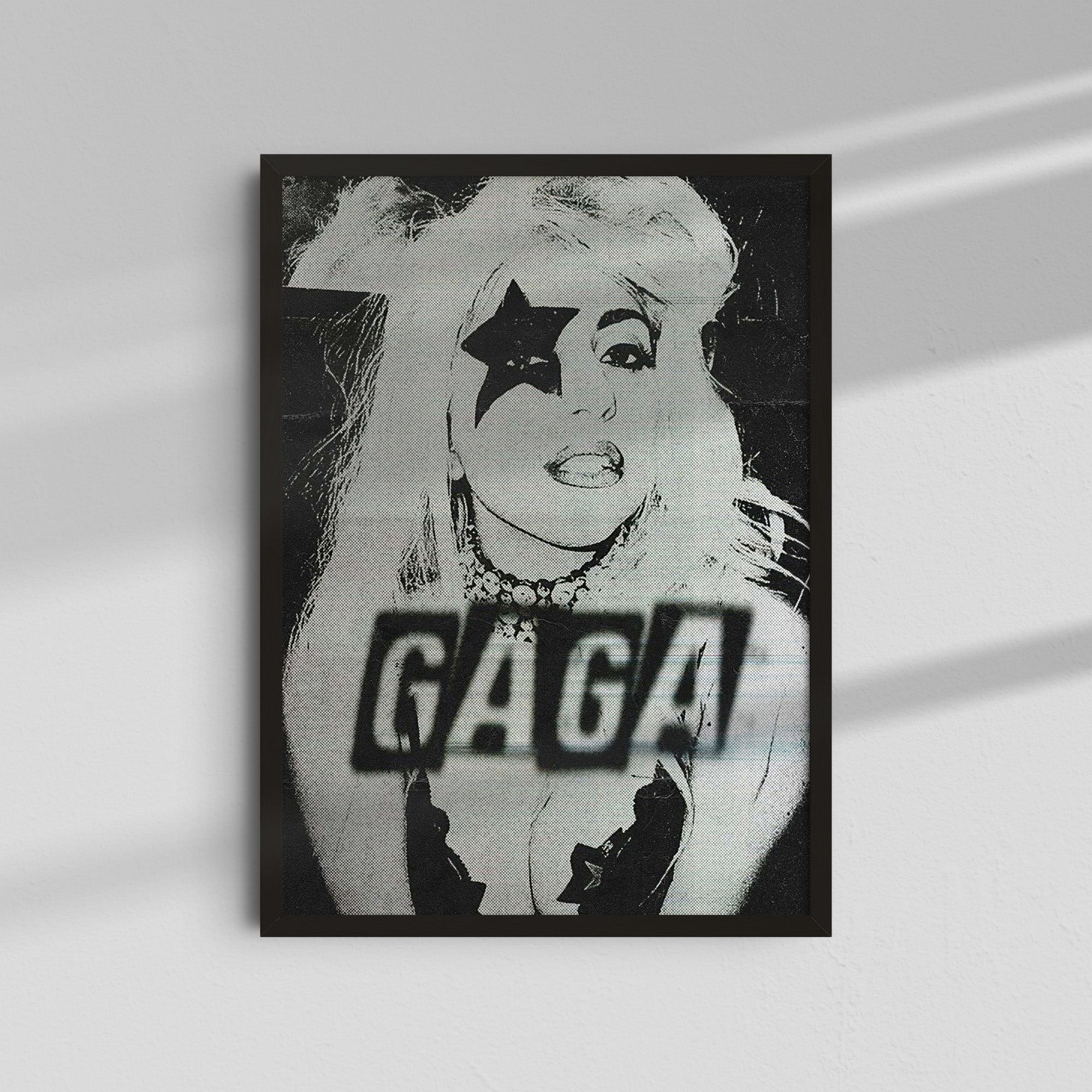 Lady Gaga - Black & White Poster