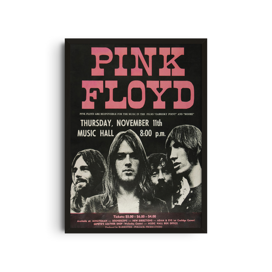 Pink Floyd – Classic Black and White Poster