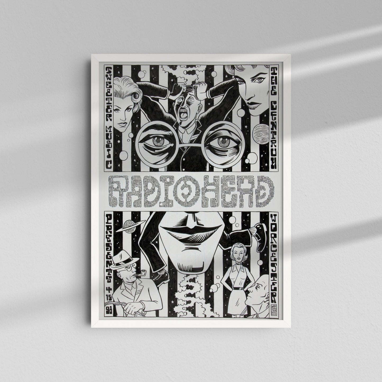 Radiohead - Vintage comic-style poster