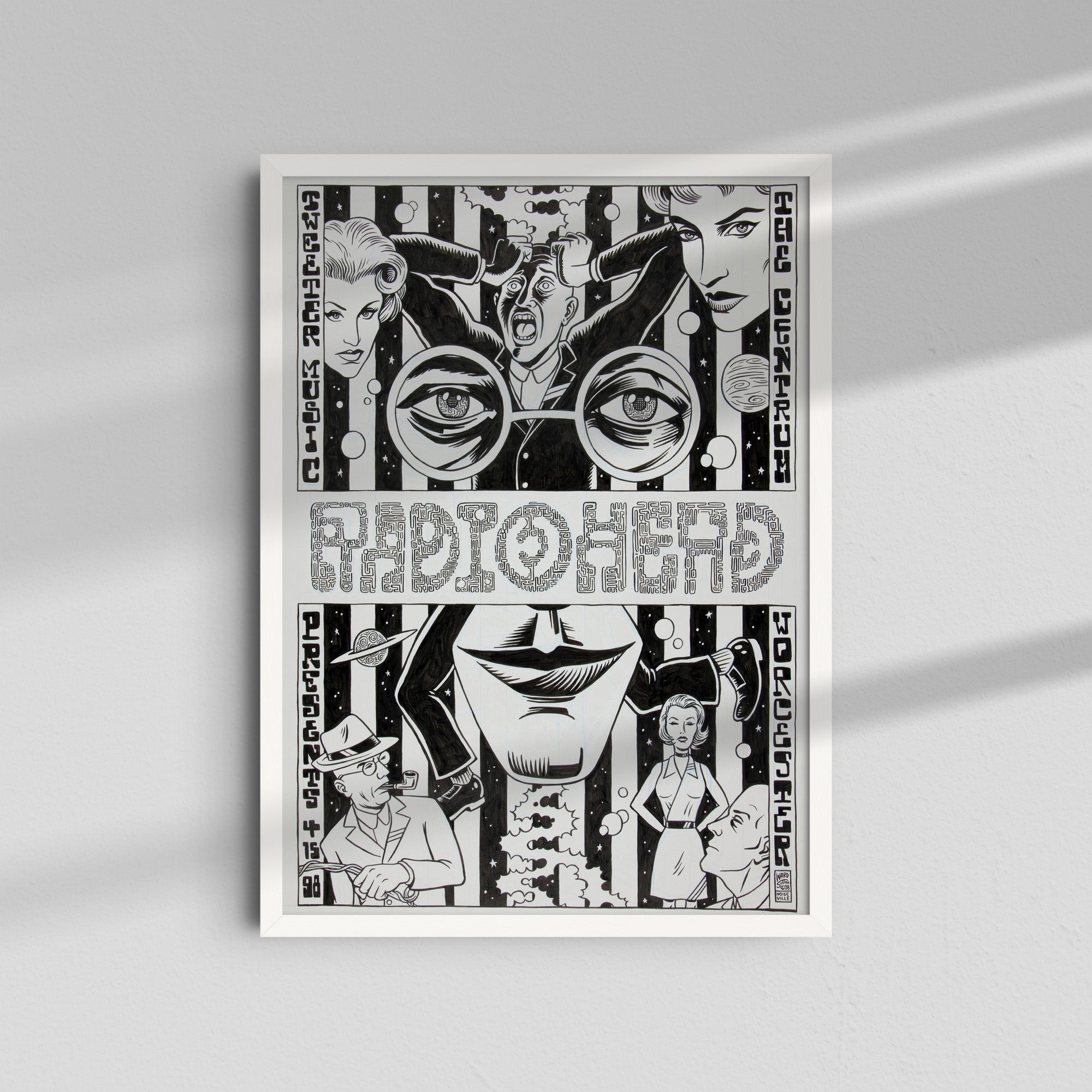 Radiohead - Vintage comic-style poster