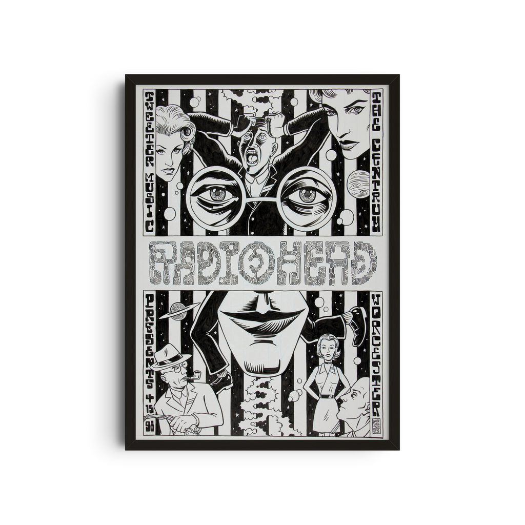 Radiohead - Vintage comic-style poster