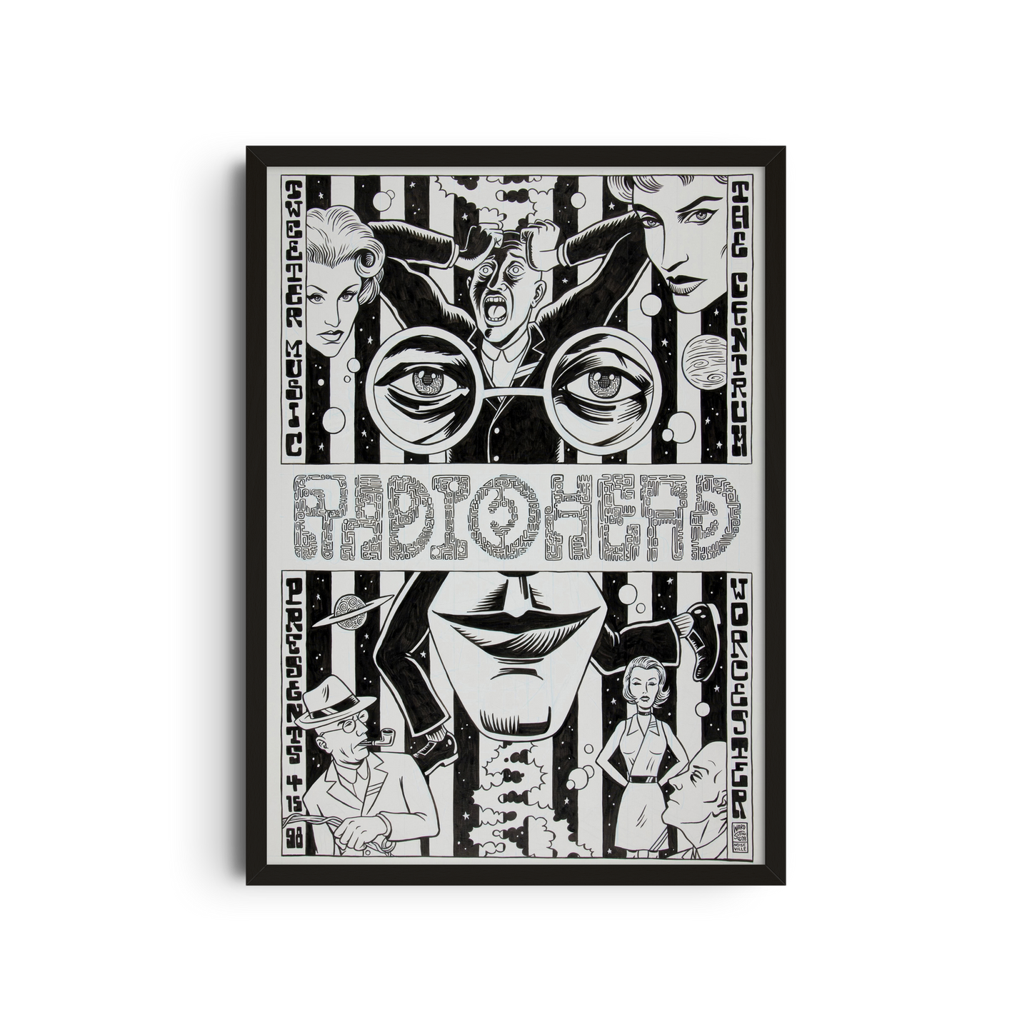 Radiohead - Vintage comic-style poster
