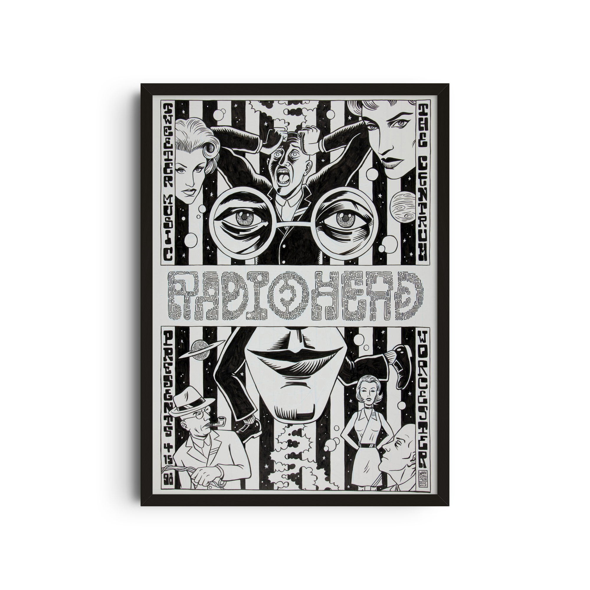 Radiohead - Vintage comic-style poster