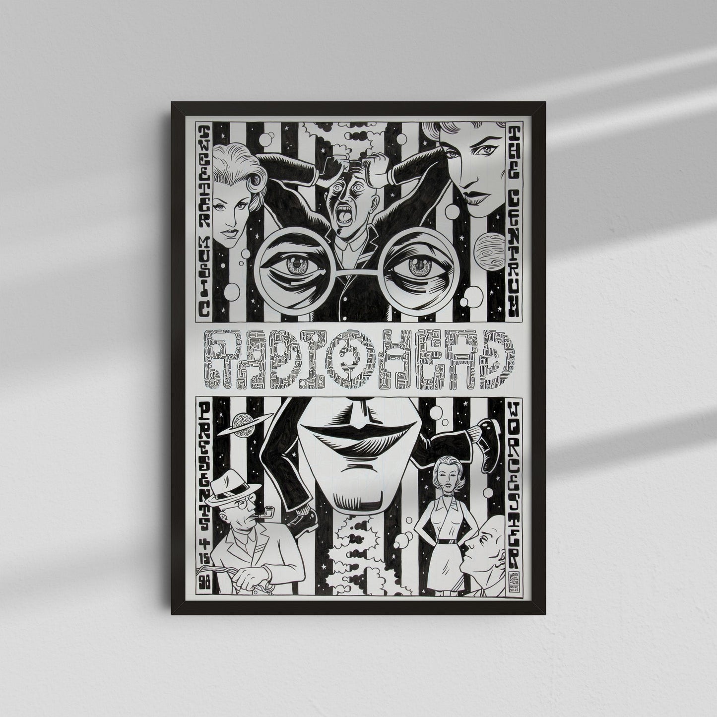 Radiohead - Vintage comic-style poster