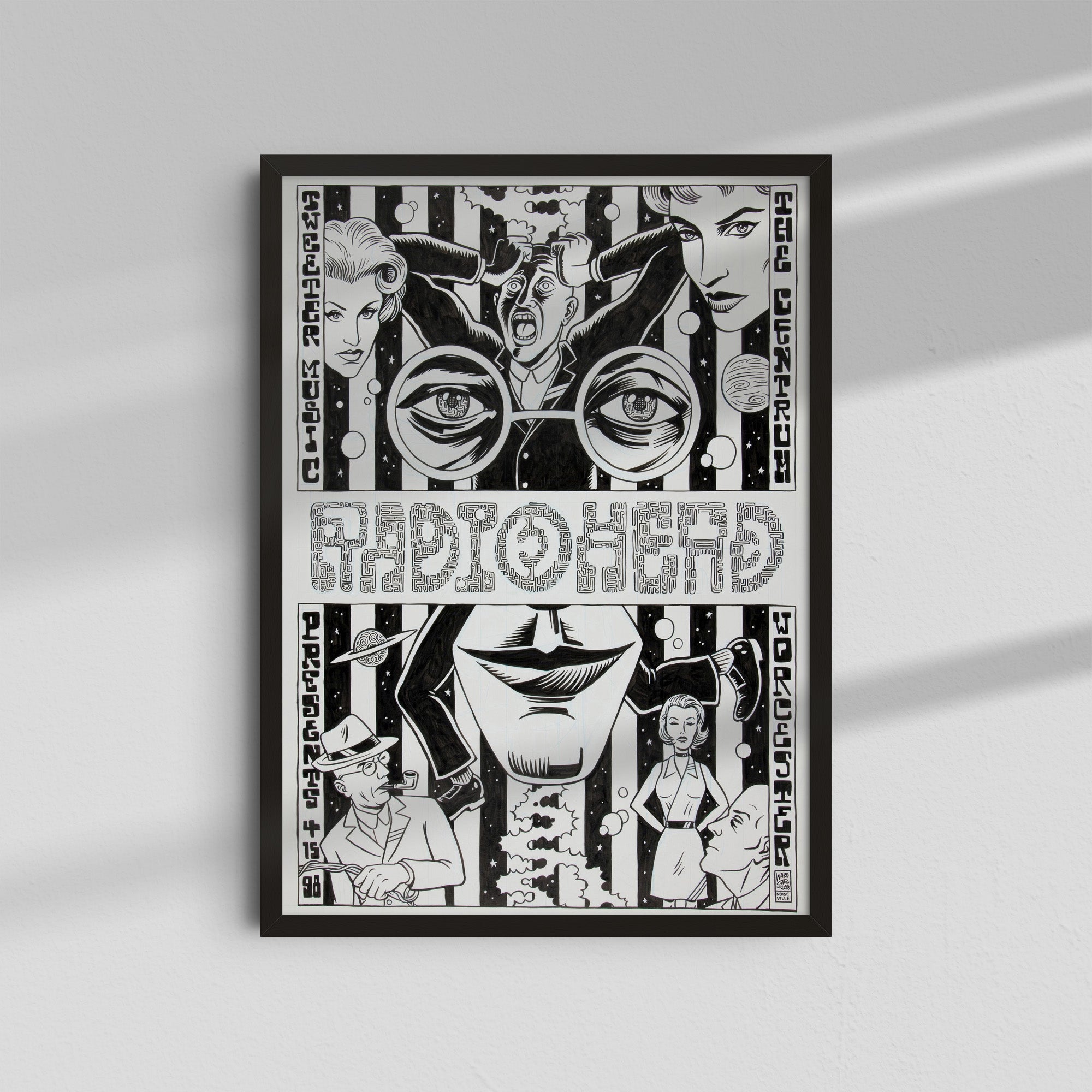 Radiohead - Vintage comic-style poster