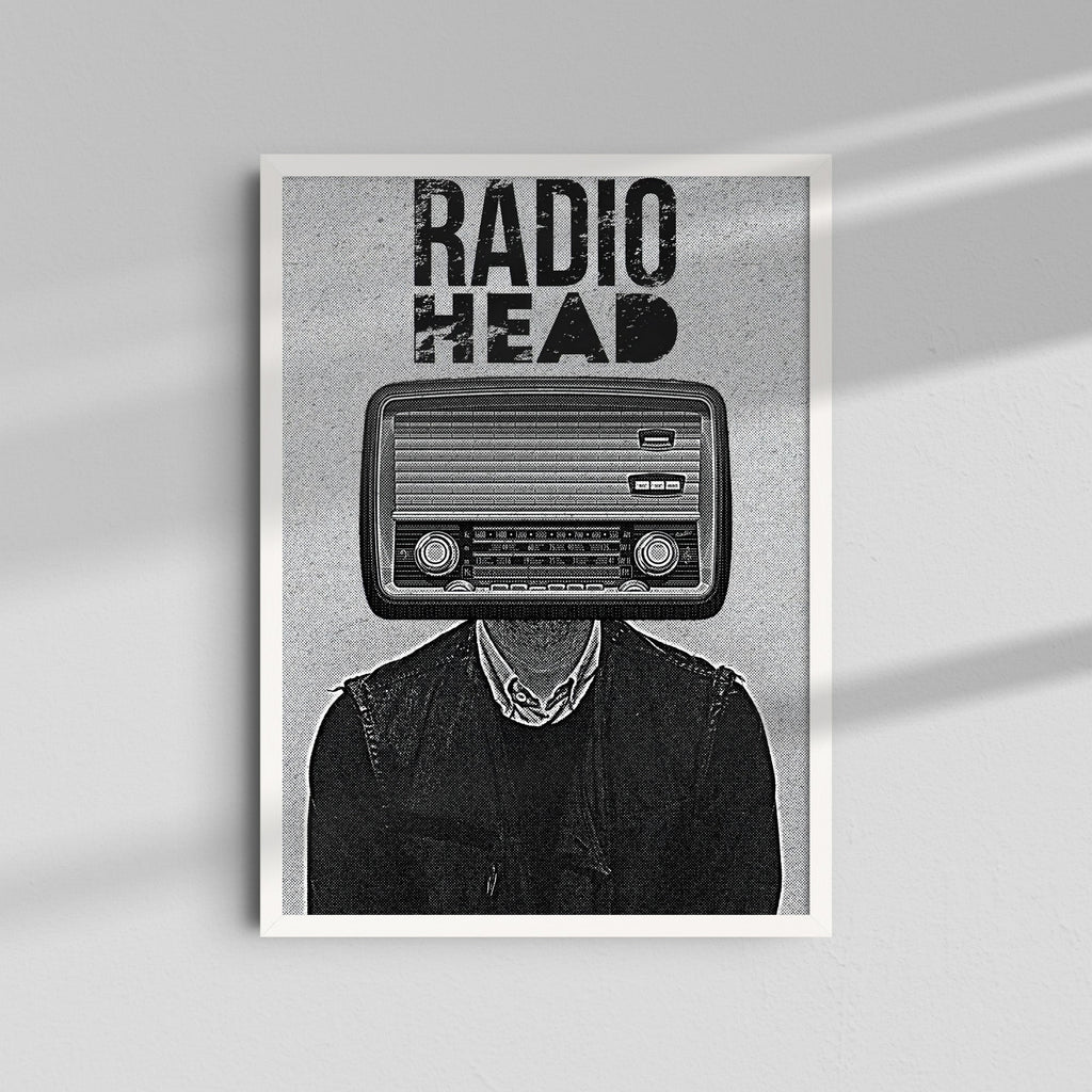 Radiohead - Retro radio head illustration