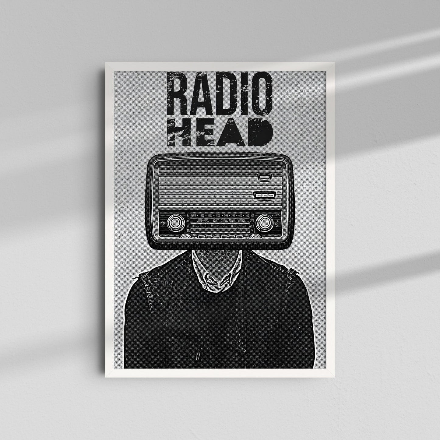 Radiohead - Retro radio head illustration