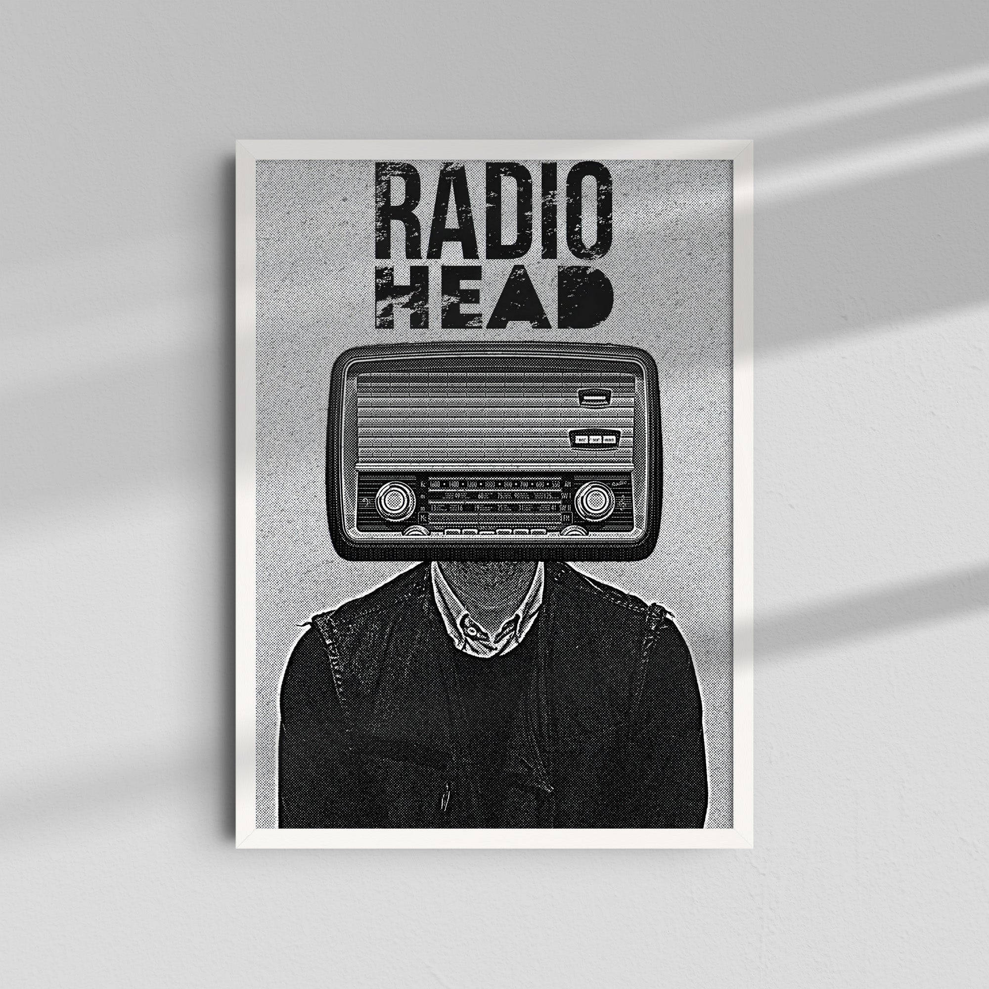 Radiohead - Retro radio head illustration