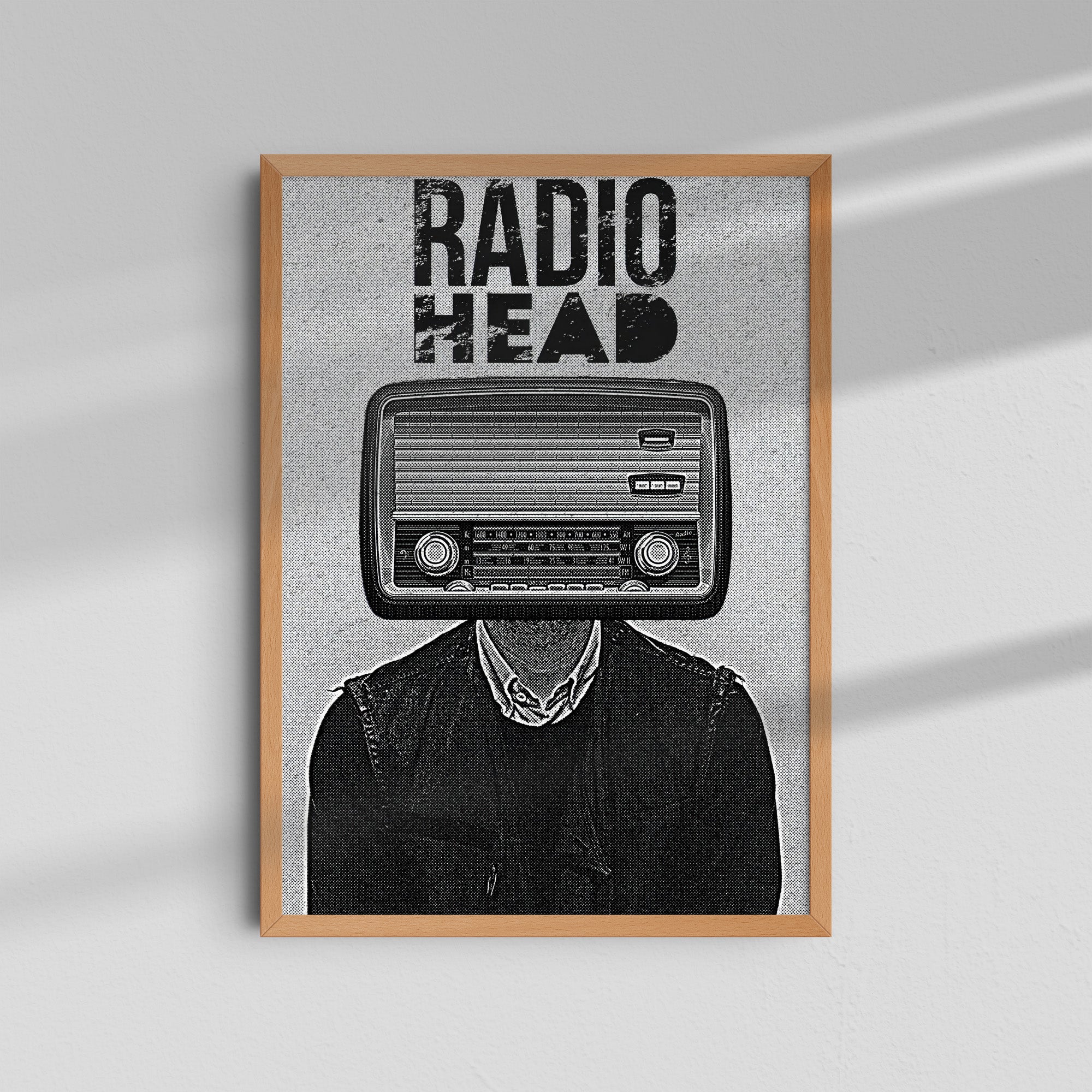 Radiohead - Retro radio head illustration