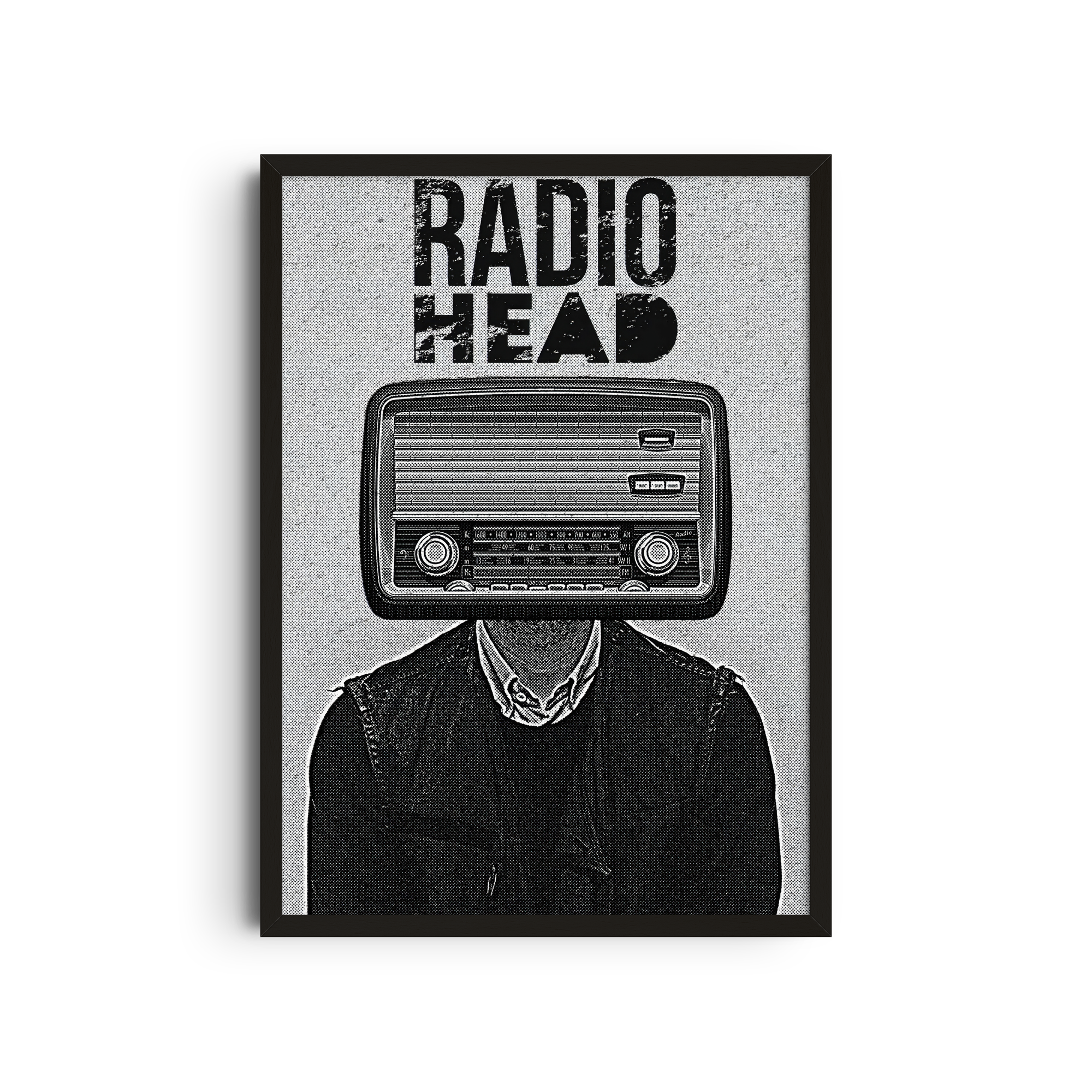 Radiohead - Retro radio head illustration