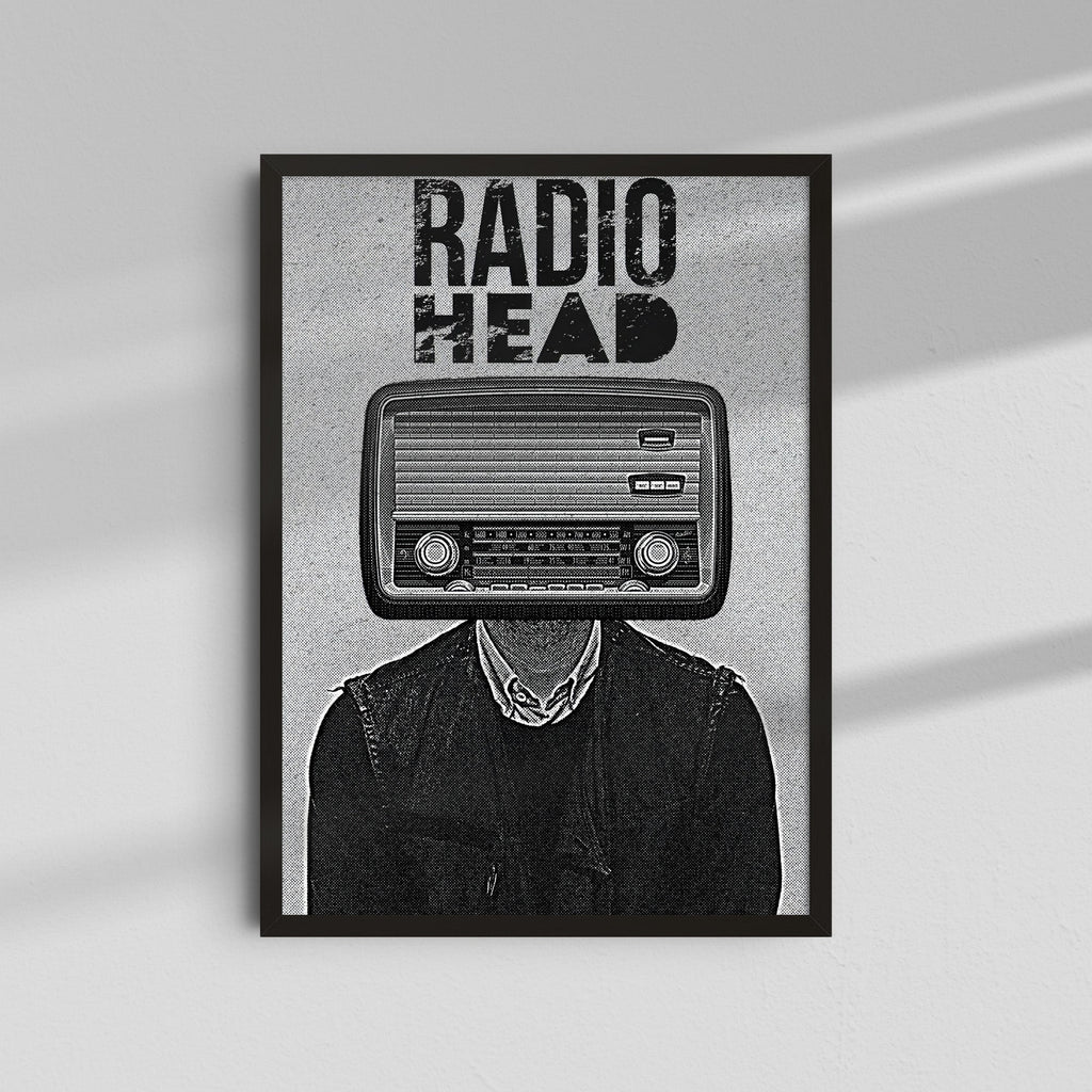 Radiohead - Retro radio head illustration