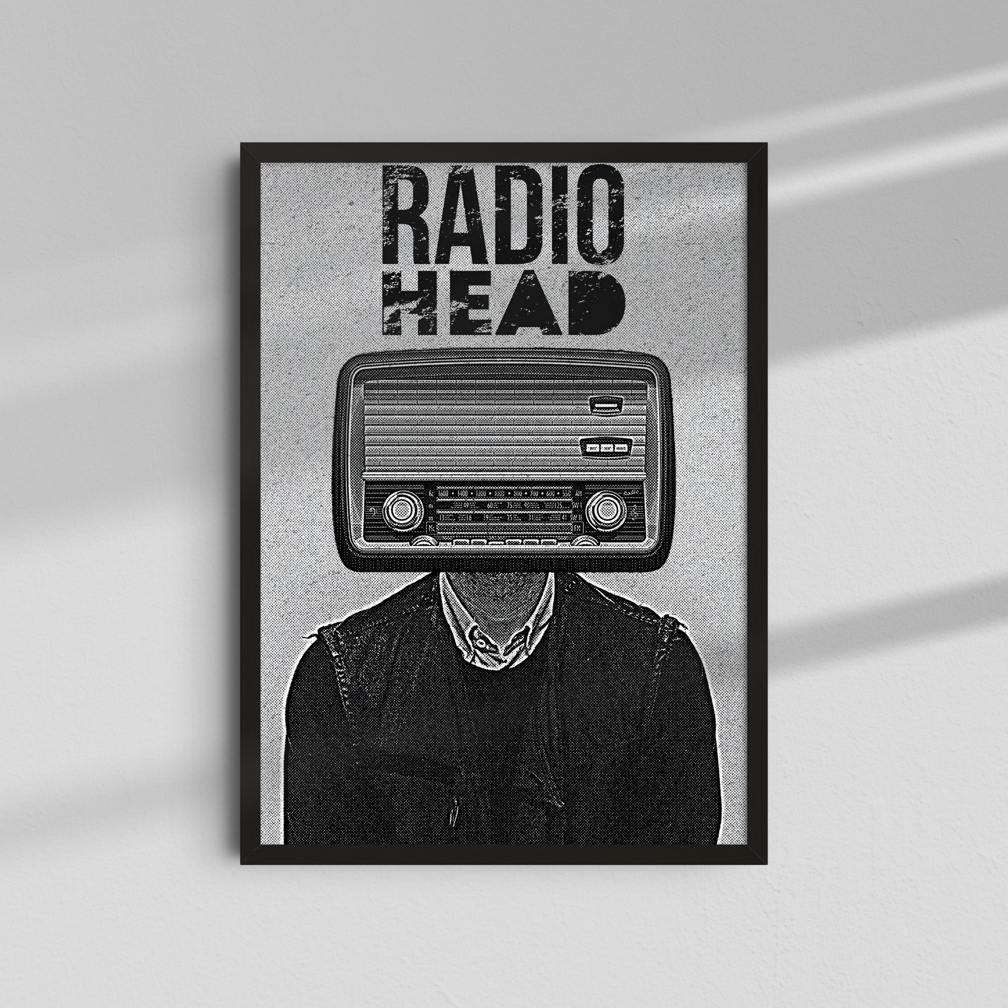 Radiohead - Retro radio head illustration
