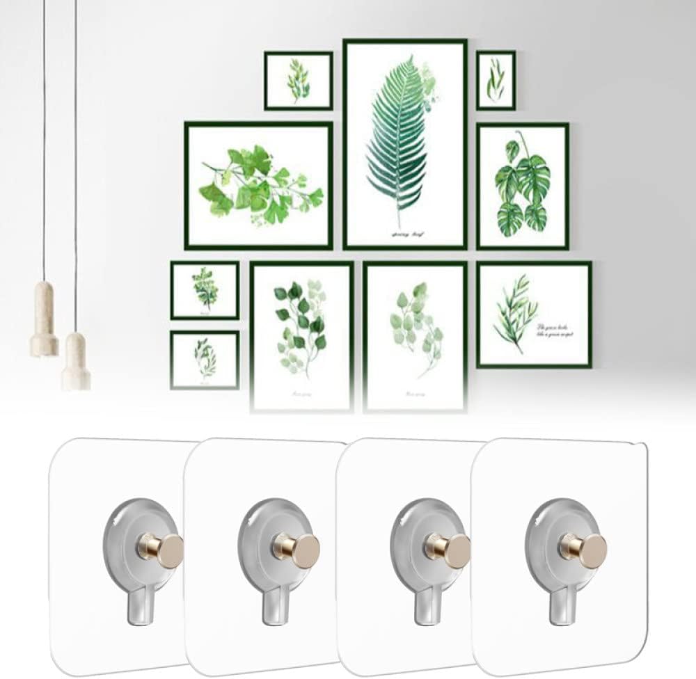 Pack de 4 Soportes Adhesivos para Colgar