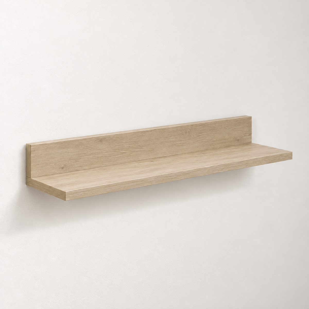 Estante para cuadros de pared color roble de 80 cm en melamina